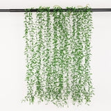 10 Pack Artificial Hanging Vines Weeping Willow Leaves with Stems, Fake Ivy Greenery