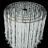 4ft Table Centerpiece in Crystal Beaded Waterfall Chandelier Style