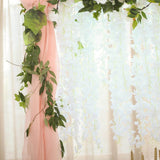 42inches White Artificial Silk Hanging Wisteria Flower Garland Vines