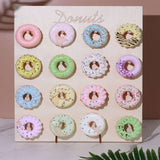 19Inch Donut Bar Wall Display Stand Rectangle Detachable Board Dessert Holder