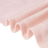 Handmade Blush Faux Linen Curtains 52x64 inches Curtain Panels With Chrome Grommets - Rose Gold