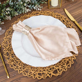 6 Pack | 15inch Natural Paper Fiber Woven Placemats, Round Table Mats
