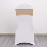 5 Pack | Nude Spandex Stretch Chair Sashes | 5x12inch