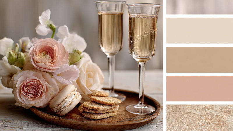 Champagne and Blush Color Palette Ideas for Events
