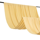 Champagne 4-Way Stretch Spandex Photography Backdrop Curtain with Rod Pockets, Drapery Panel