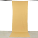 Champagne 4-Way Stretch Spandex Photography Backdrop Curtain with Rod Pockets, Drapery Panel 