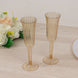 24-Pack Plastic Champagne Flutes Transparent Amber Gold Flared Design