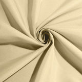 108" Champagne Polyester Round Tablecloth#whtbkgd