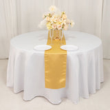 12x108inch Champagne Lamour Satin Table Runner