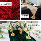 12" x 108" | Champagne | Premium Velvet Table Runner