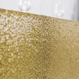 90 inch x 156 inch Champagne Premium Sequin Rectangle Tablecloth