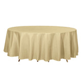 108" Champagne Polyester Round Tablecloth