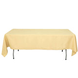 60"x102" Champagne Premium Polyester Rectangular Tablecloth - 220GSM