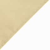 90x132 Champagne Polyester Rectangular Tablecloth