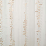 50ft | 4inch Beige Leaf Petal Taffeta Ribbon Sash, Artificial DIY Fabric Garlands