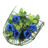 6ft | Royal Blue Real Touch Artificial Rose & Leaf Flower Garland Vine