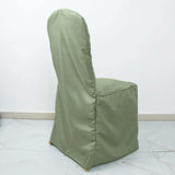 10 Pack Dusty Sage Green Polyester Banquet Chair Cover