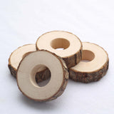 4 Pack | 3inch Rustic Natural Birch Wood Farmhouse Napkin Rings