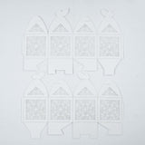 25 Pack | White Butterfly Top Laser Cut Lace Favor Candy Gift Boxes