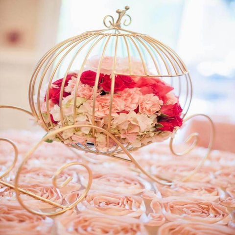 pink and gold princess themed decor