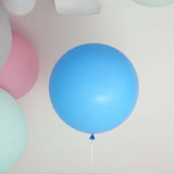 2 Pack | 32inch Large Matte Pastel Blue Helium/Air Premium Latex Balloons