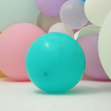 10 Pack | 18inch Matte Pastel Turquoise Helium/Air Latex Party Balloons