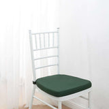 2inch Thick Hunter Emerald Green Chiavari Chair Pad, Memory Foam Seat Cushion With Ties