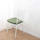 2inch Thick Dusty Sage Green Chiavari Chair Pad, Memory Foam Seat Cushion With Ties