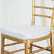 2inch Thick Silver Chiavari Chair Pad, Memory Foam Seat Cushion With Ties and Removable Cover