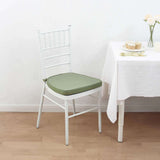 2inch Thick Dusty Sage Green Chiavari Chair Pad, Memory Foam Seat Cushion With Ties