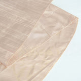 90x156Inch Beige Accordion Crinkle Taffeta Rectangular Tablecloth