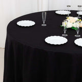 120" Black Round Chambury Casa 100% Cotton Tablecloth