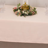 60"x102" Blush Lamour Satin Rectangle Tablecloth