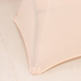 Blush Highboy Spandex Cocktail Table Cover, Fitted Stretch Tablecloth