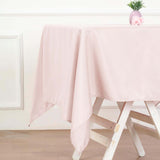 54"x54" Blush Square Polyester Table Overlay