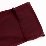 5 Pack Burgundy Spandex Chair Sashes with Gold Diamond Buckles, Elegant Stretch Chair Bands