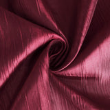 132inch Burgundy Accordion Crinkle Taffeta Seamless Round Tablecloth#whtbkgd