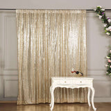 8ftx8ft Champagne Sequin Event Background Drape, Photo Backdrop Curtain Panel