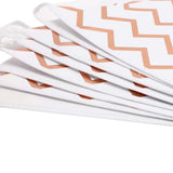 7.5ft | Rose Gold Chevron Print Triangle Pennant Flag Party Banner