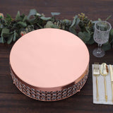 13inch Rose Gold Crystal Beaded Metal Cake Stand Pedestal, Cupcake Display, Dessert Riser