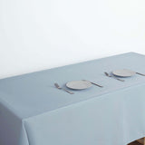 60"x126" Dusty Blue Polyester Rectangular Tablecloth