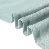 2 Pack | Handmade Dusty Blue Faux Linen Curtains 52x64 inches Curtain Panels With Chrome Grommets