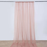 10ftx30ft Dusty Rose Sheer Ceiling Drape Curtain Panels Durable Flame Resistant Fabric