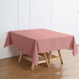 Dusty Rose Polyester Square Tablecloth 70"x70"