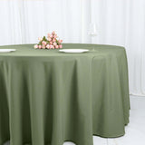 120inch Eucalyptus Sage Green Polyester Round Tablecloth