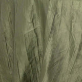 Dusty Sage Green Accordion Crinkle Taffeta Round Tablecloth 132inch Seamless for 6 Foot