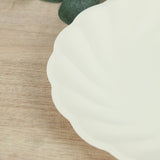 20 Pack Biodegradable Dinner Plates in Cream – Swirl Scalloped Pastel Color Composable