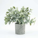 3 Plant Set | 9inch Mini Potted Artificial Eucalyptus, Rosemary & Boxwood Faux Planter Collection