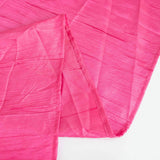 90x132inch Fuchsia Accordion Crinkle Taffeta Rectangular Tablecloth