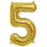 16" Shiny Metallic Gold Mylar Foil Alphabet Letter & Number Balloons